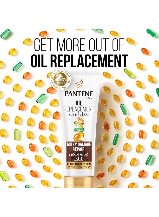 Pantene Pro V Milky Damage Repair Oil Replacement for Damaged Hair, Leave In Conditioner, 275ml - Image 3